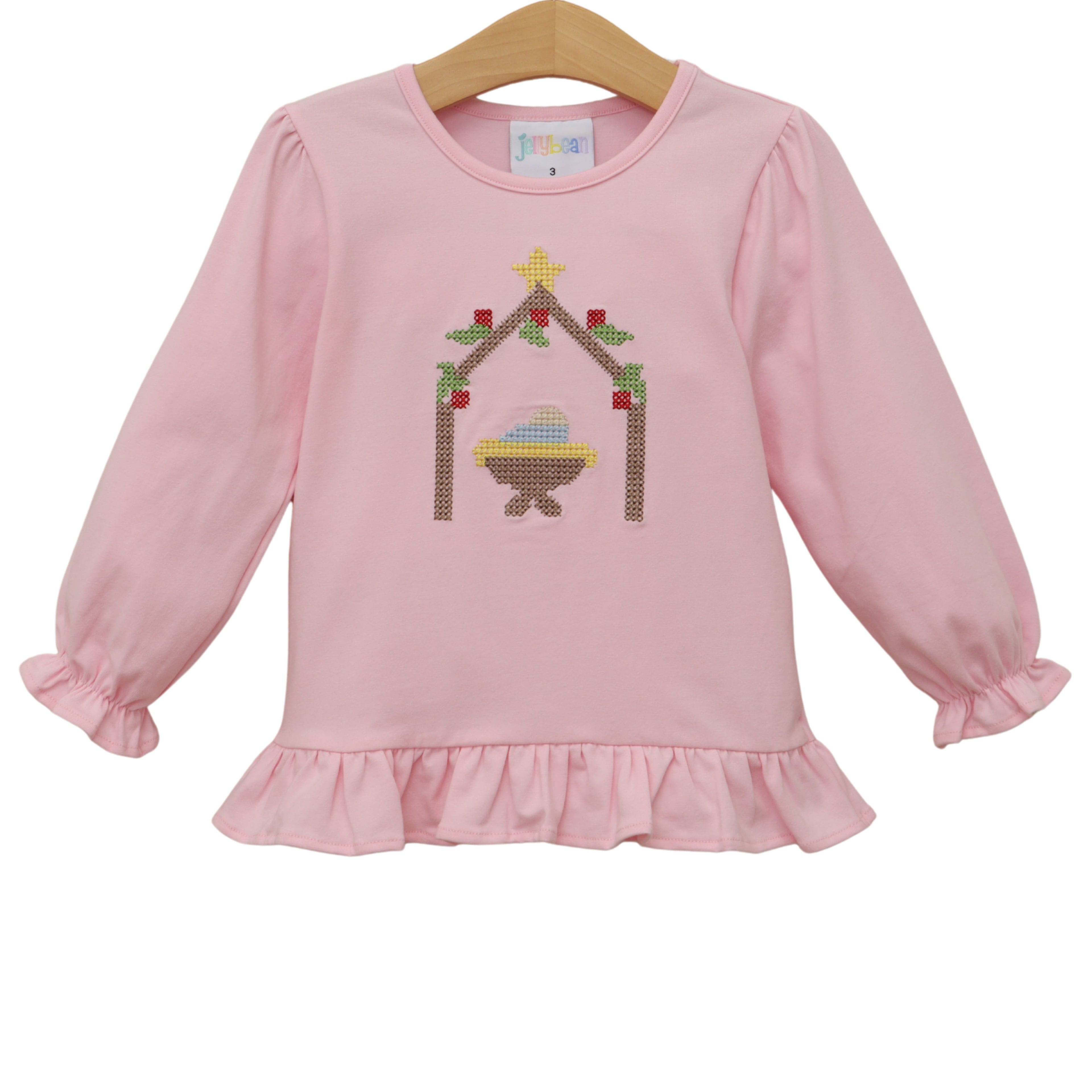 Away in a Manger Ruffle Shirt
