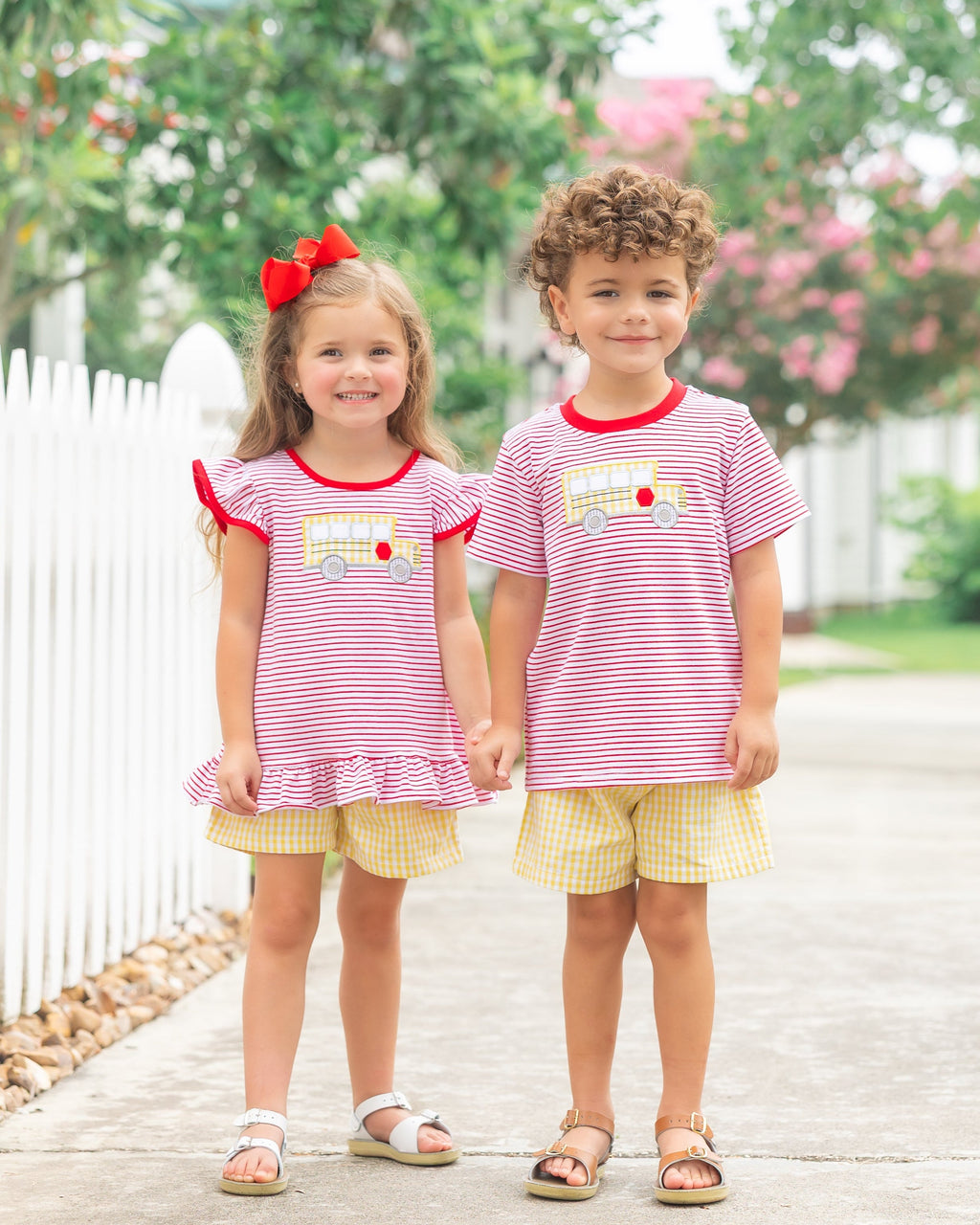 Bus Stop Ruffle Short Set