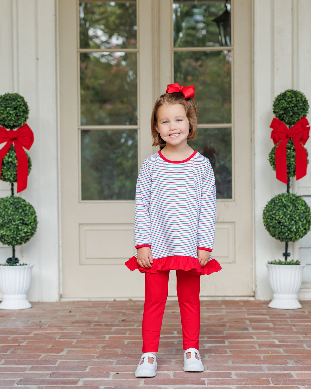 Christmas Candy Stripe Pants Set