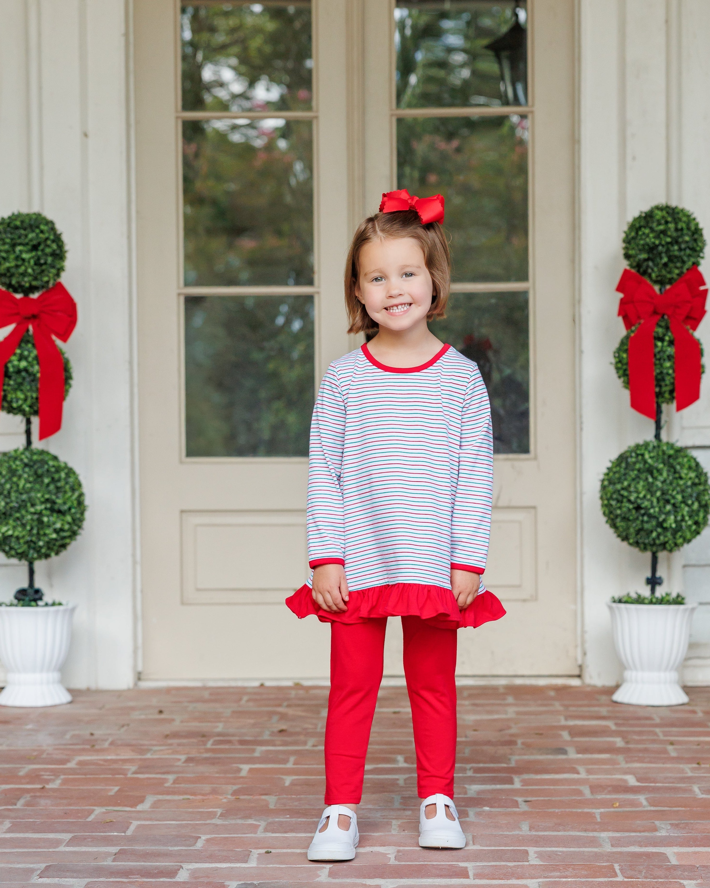 Christmas Candy Stripe Pants Set