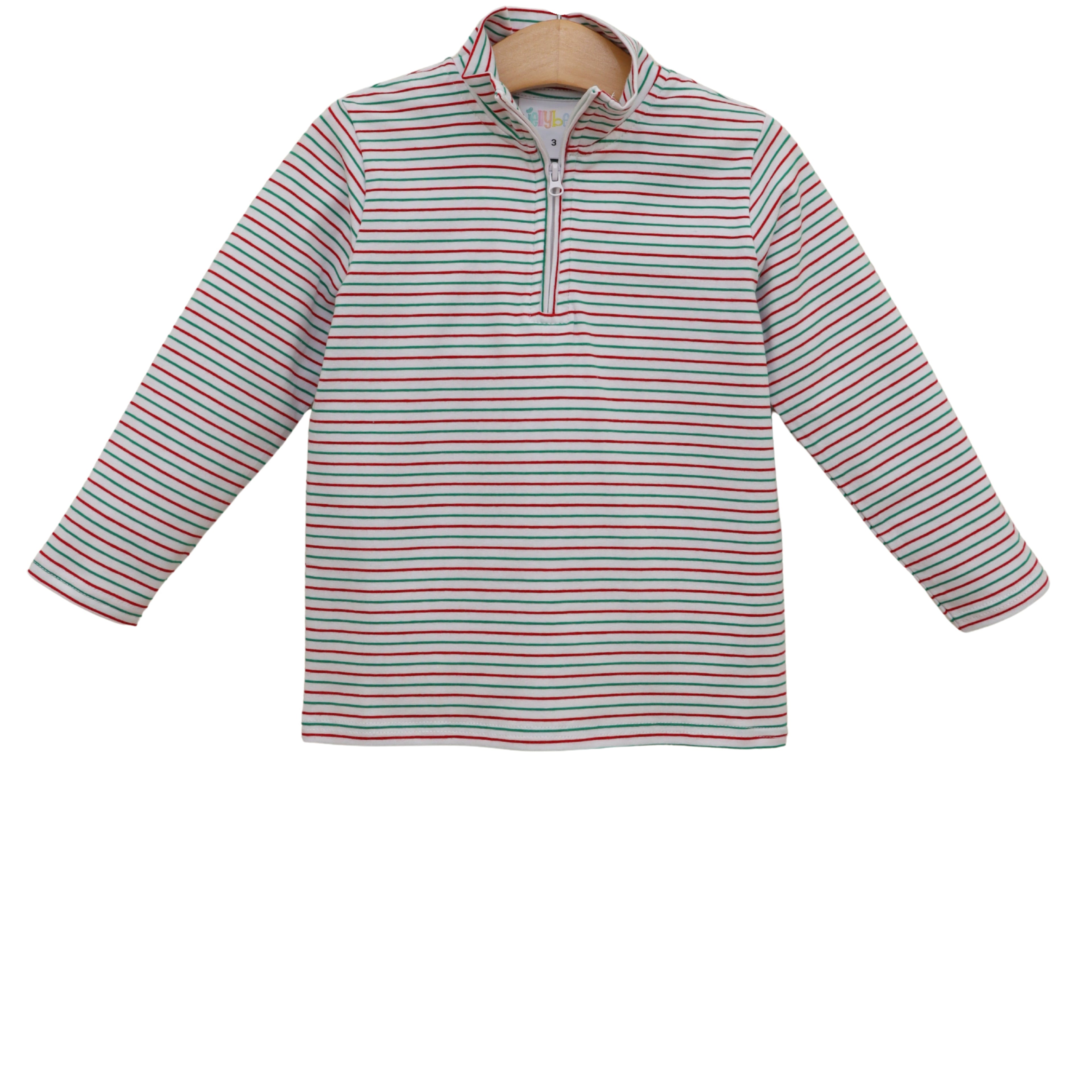 Christmas Candy Stripe "Evan" Pullover