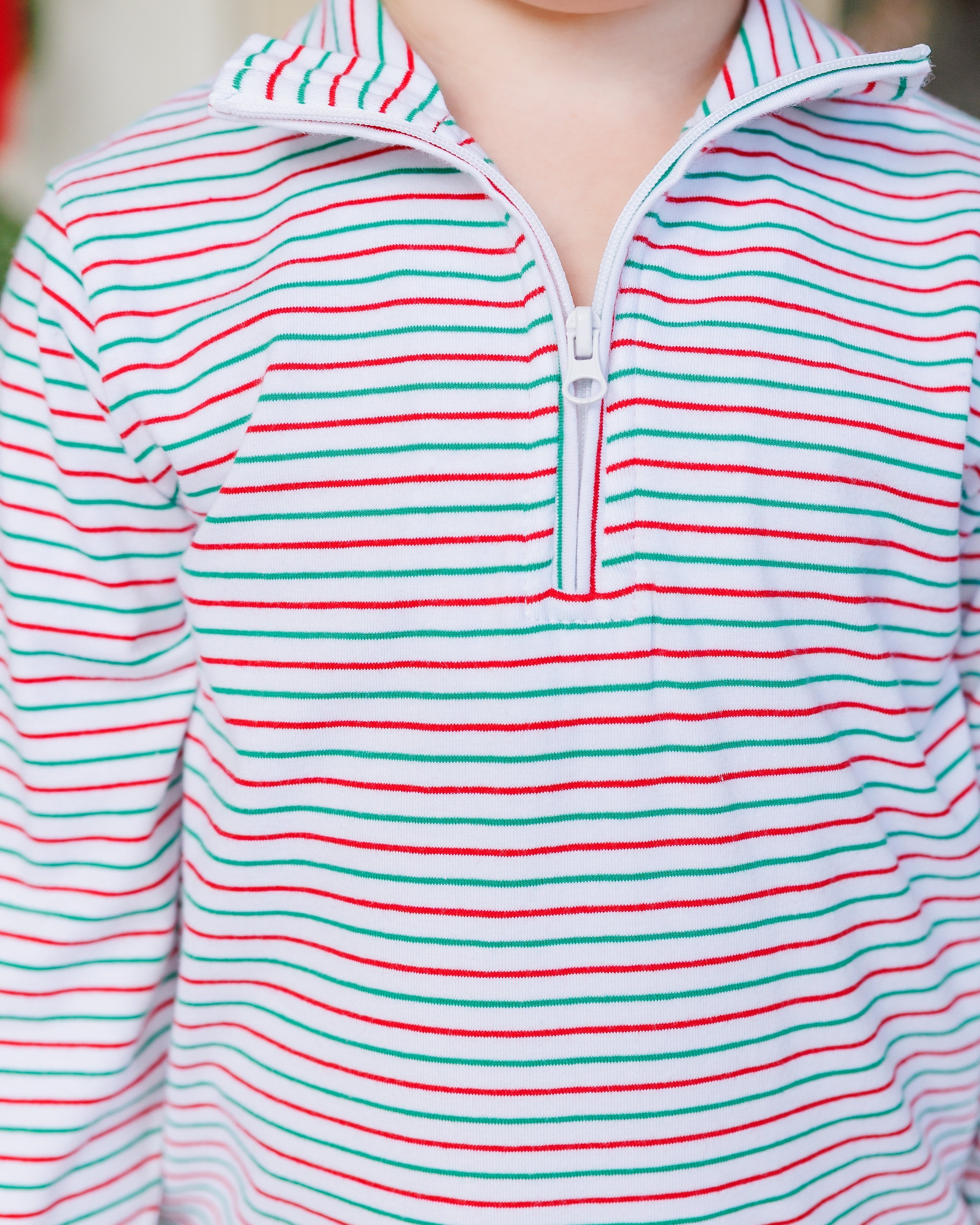 Christmas Candy Stripe "Evan" Pullover