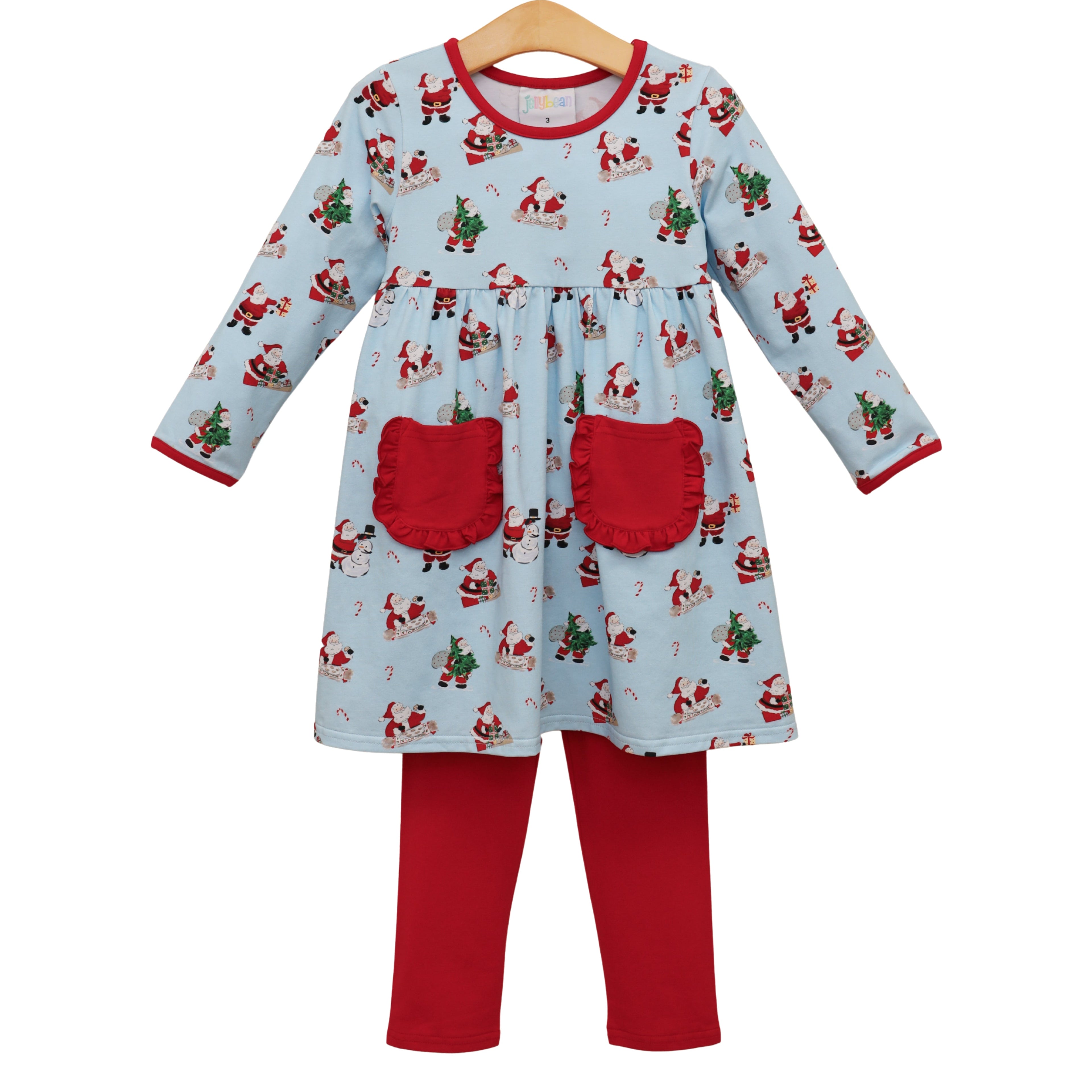 Here Comes Santa Claus Pocket Pants Set