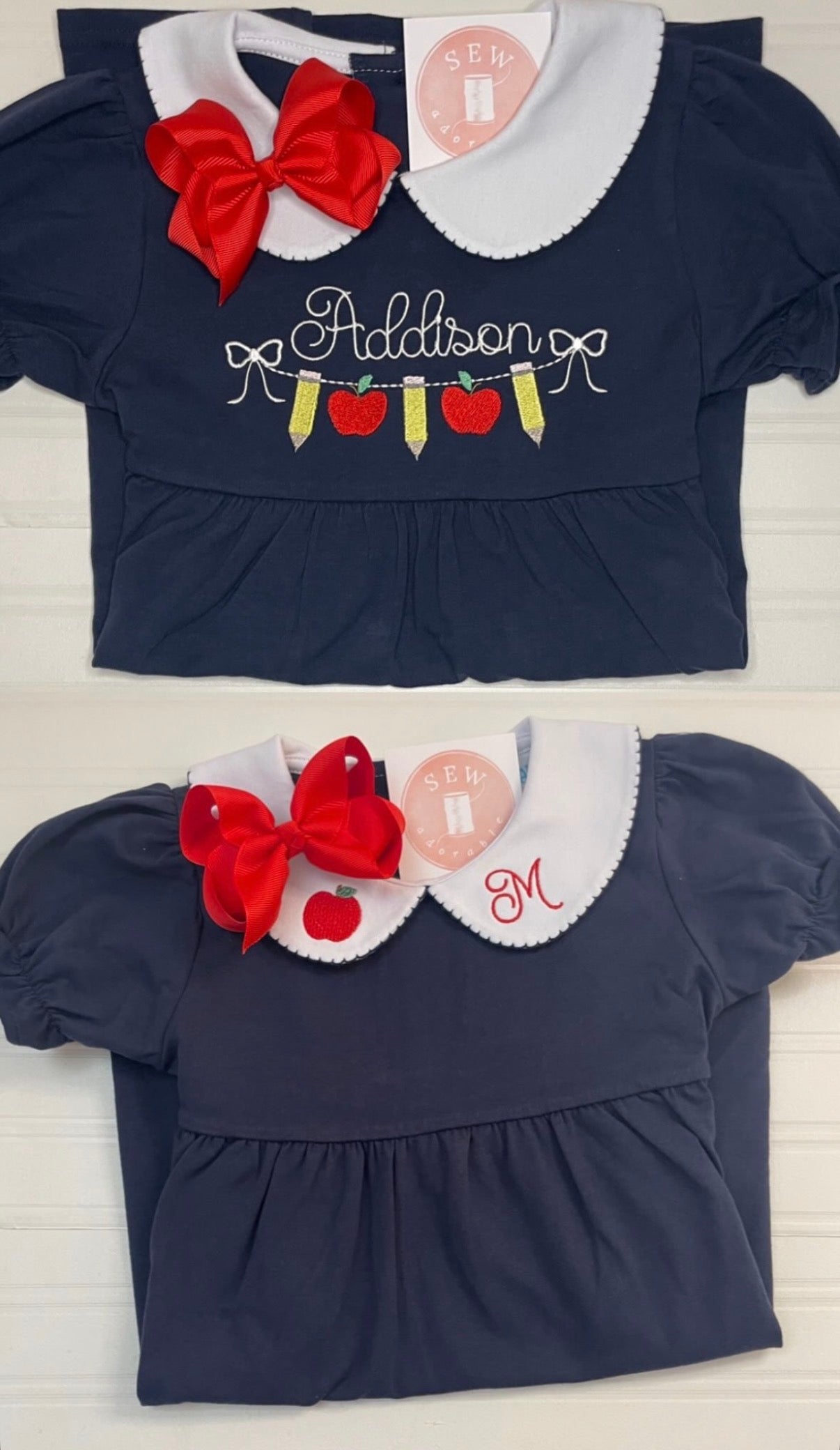 Peter Pan Collar Top (2 colors)