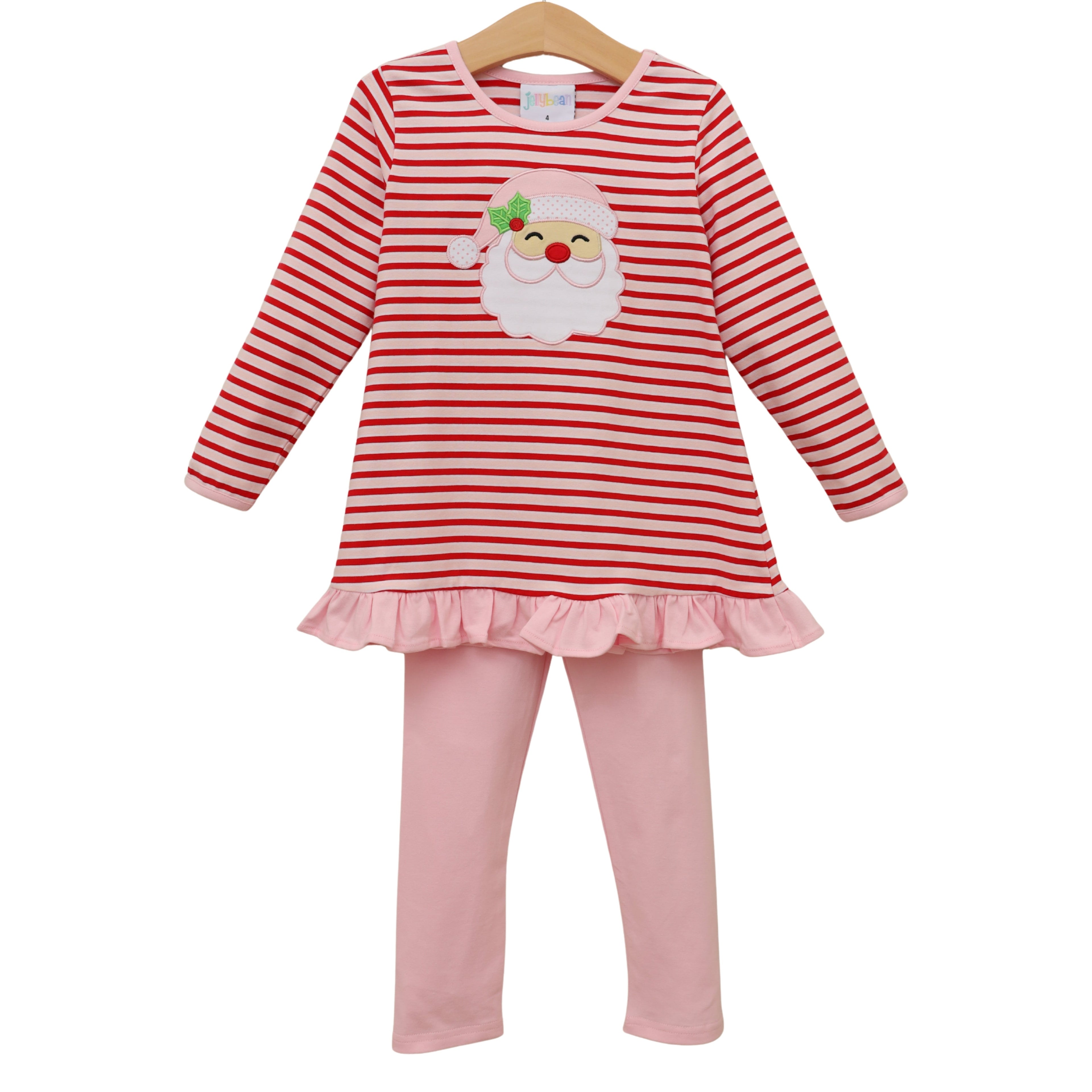 Jolly St. Nick Ruffle Pants Set