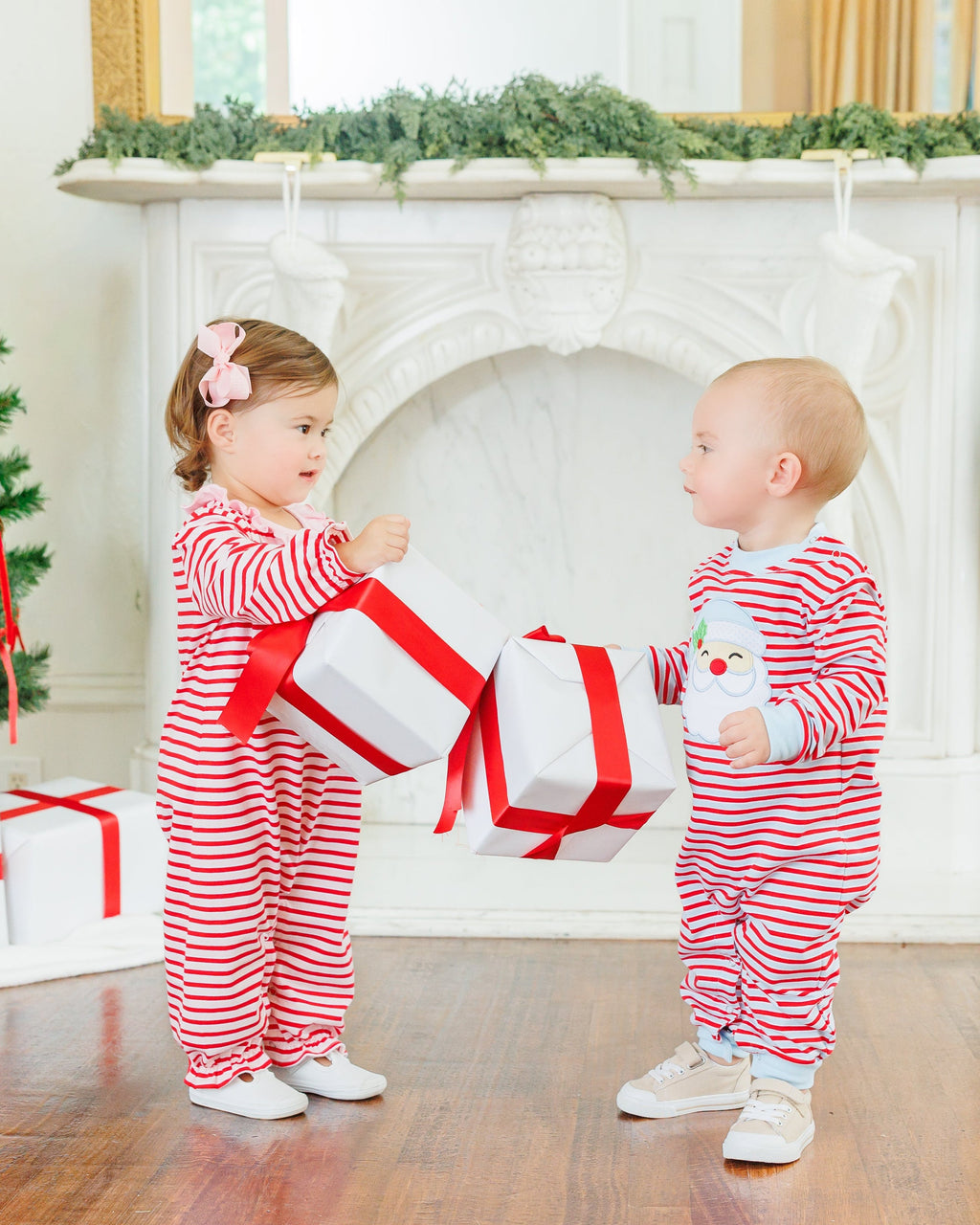 Jolly St. Nick Ruffle Romper
