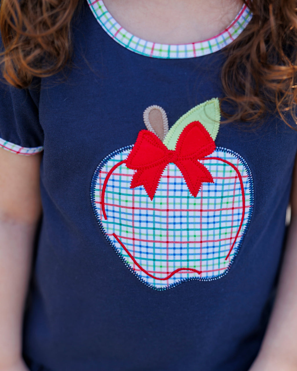 Primary Plaid Ruffle Short Set