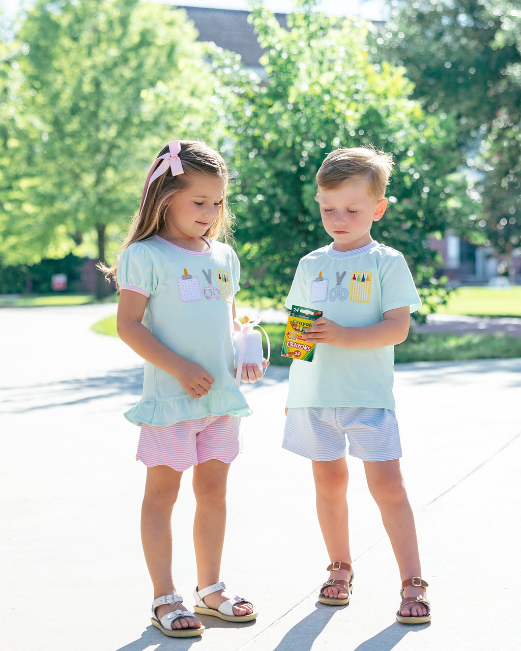 Ready Set Learn Scallop Short Set