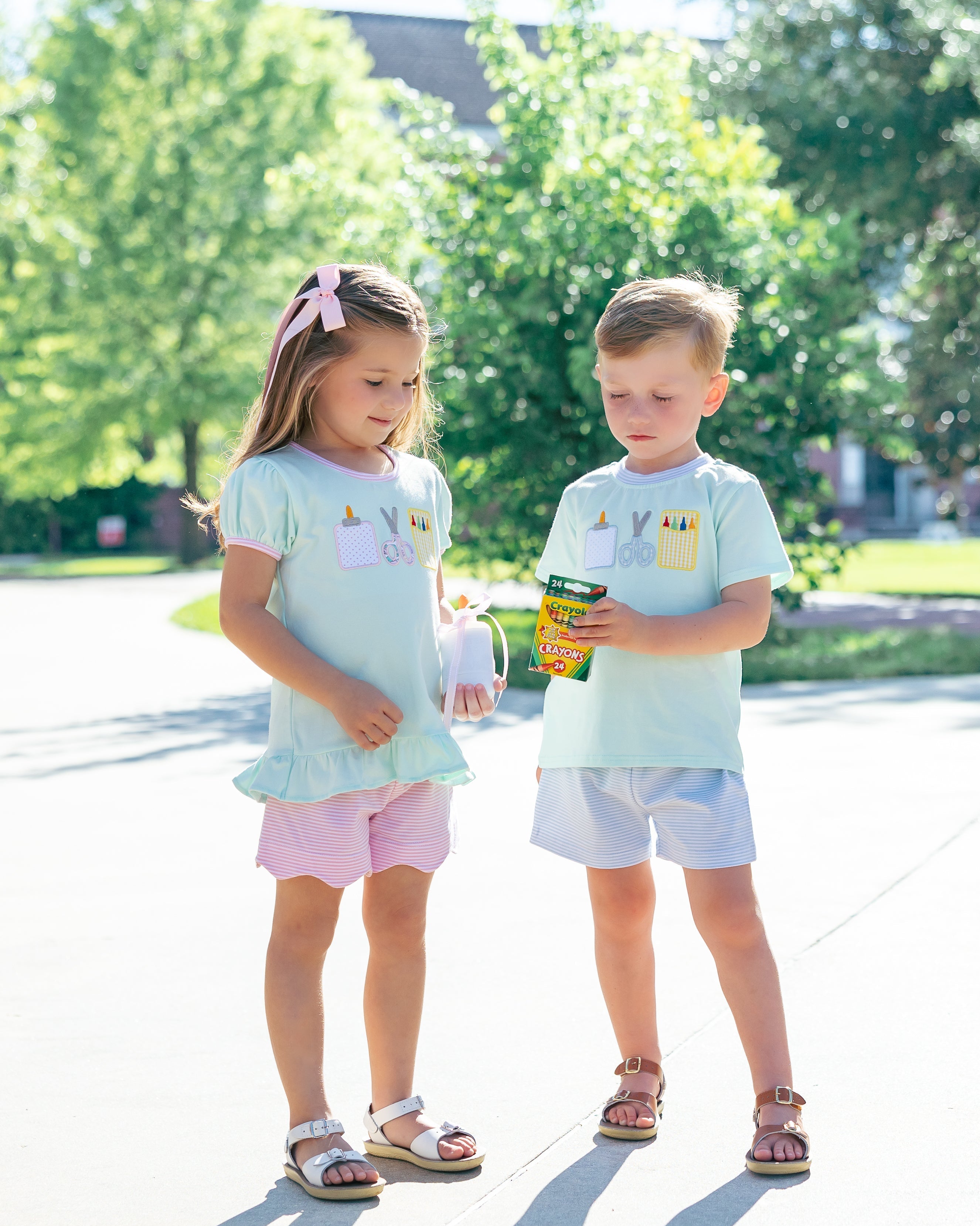 Ready Set Learn Scallop Short Set