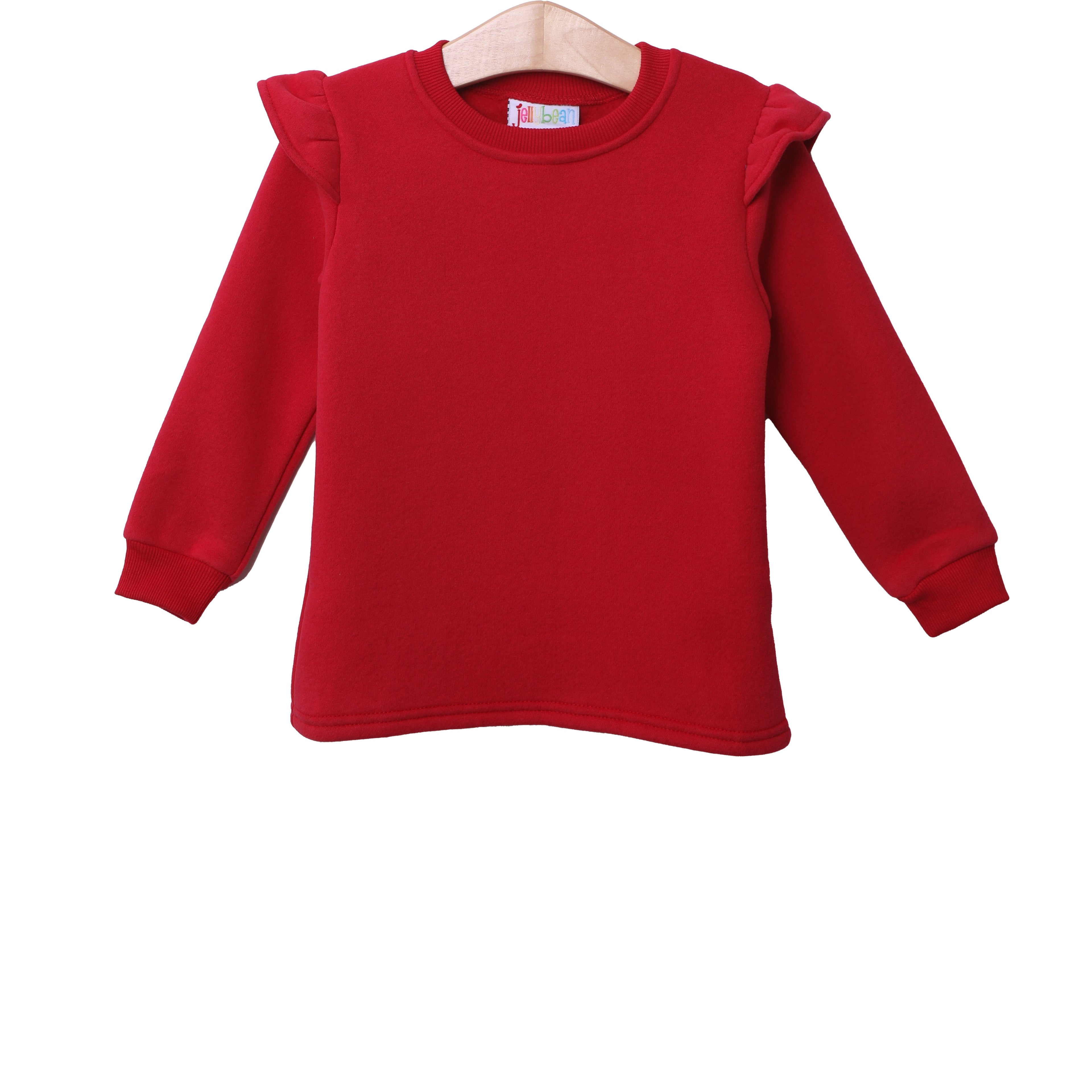 Ruffle Fleece Sweatshirt