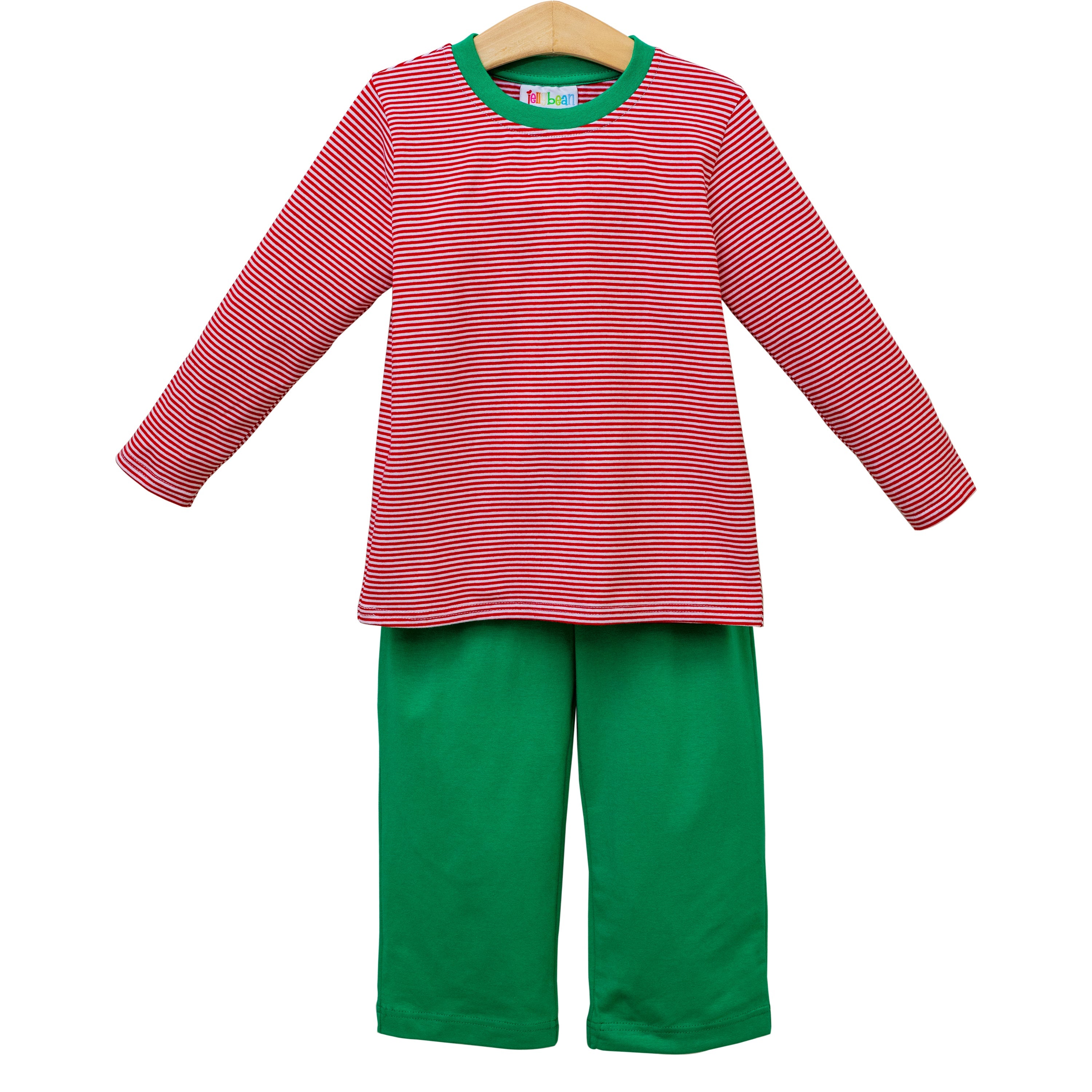 Red Stripe/Green Thomas Pants Set